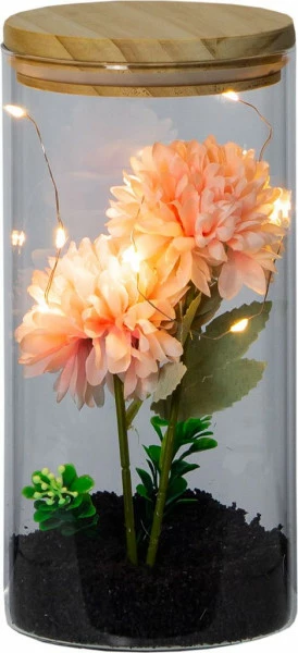 Dekoracja LED z kwiatami Tasso 26