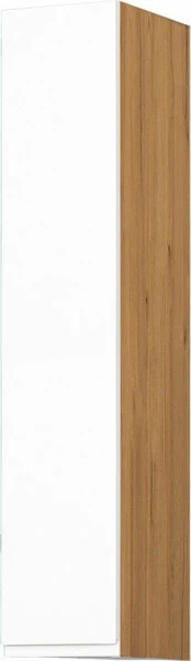 Szafka 20 górna z frontem prawa Kampara (Biały lakier/dąb Soma ciemny) 100cm