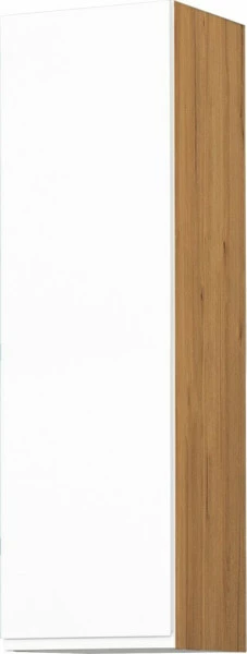 Szafka 30 górna prawa Kampara (Biały lakier/dąb Soma ciemny) 100cm
