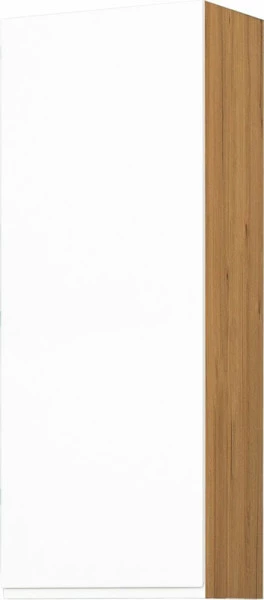 Szafka 45 górna prawa Kampara (Biały lakier/dąb Soma ciemny) 100cm