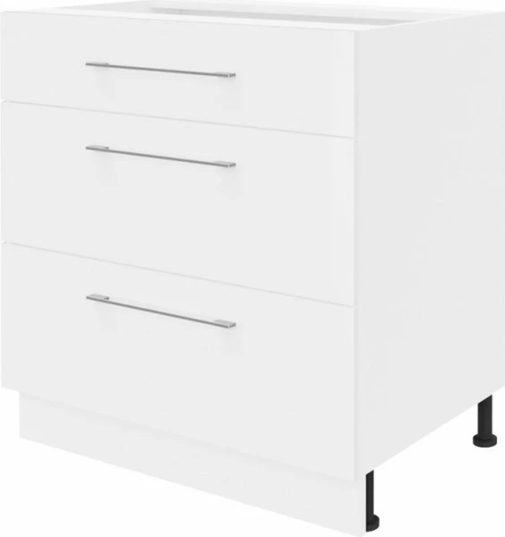 Szafka 80 dolna szufladowa Loara z Easy Box (biały połysk)