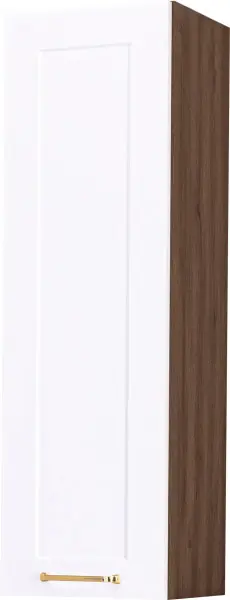 Szafka 30 górna lewa wys.100cm Laurencja (biały lakier mat/orzech Foresta)