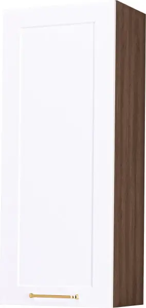 Szafka 40 górna lewa wys.100cm. Laurencja (biały lakier mat/orzech Foresta)
