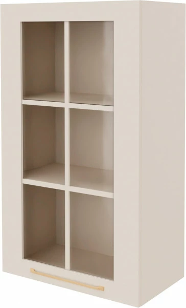 Szafka 60 górna witryna prawa Laurencja w (kaszmir lakier) 100cm