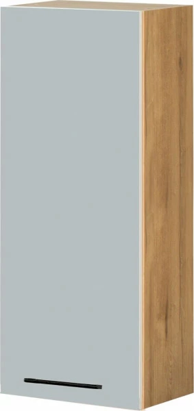 Szafka 40 górna prawa Monia 100cm (szary/dąb Soma ciemny)
