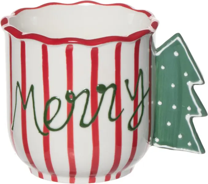 Kubek Christmas 183 (biały/czerwony/zielony)