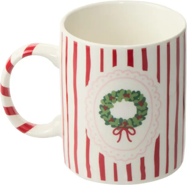 Kubek Christmas 188 (biały/czerwony)