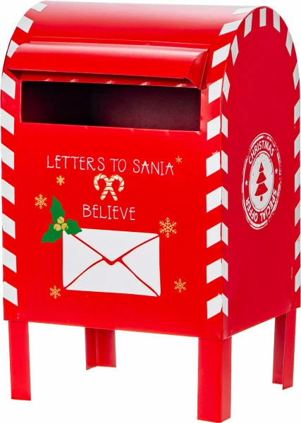 Świateczna skrzynka na listy Merry (czerwony/biały)