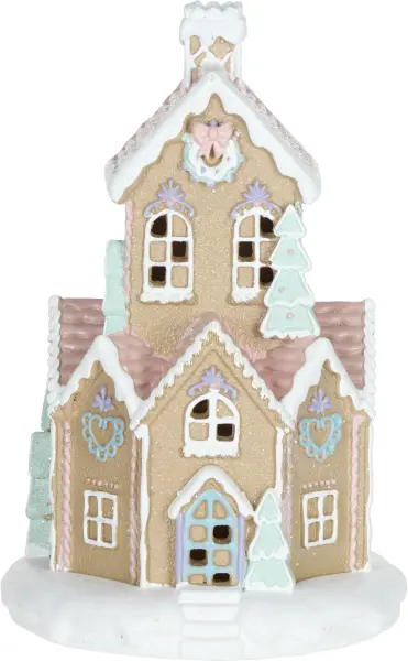 Ozdoba bożonarodzeniowa domek LED Pastel Ginger 209 (mały)