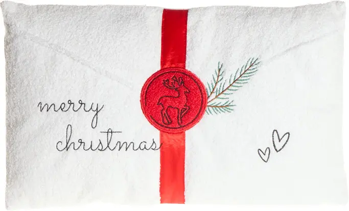 Poduszka Merry Christmas 266 (biały/czerwony/zielony)