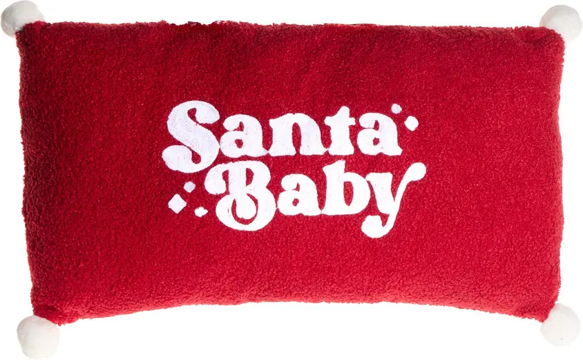 Poduszka bożonarodzeniowa Santa Baby 264 (biały/czerwony)