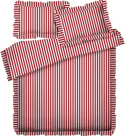 Zestaw pościeli z falbanką Rayas 61-1 (160x200cm)
