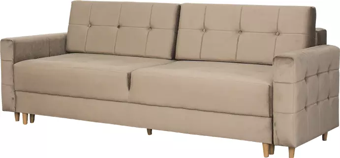 Sofa Paris (plusz brąz)