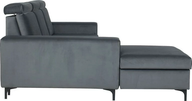 Narożnik Sydney (plusz grafit) lewy