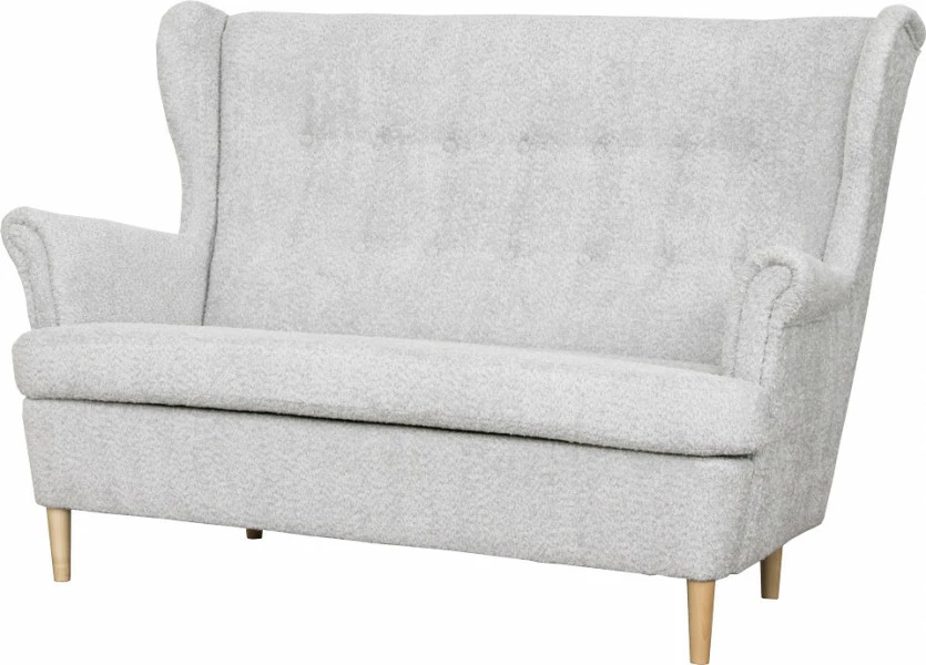 Sofa 2-osobowa Werina (boucle szary)