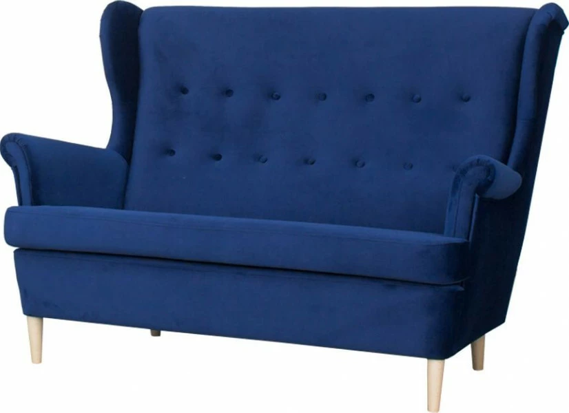 Sofa 2-osobowa Werina (plusz granat)