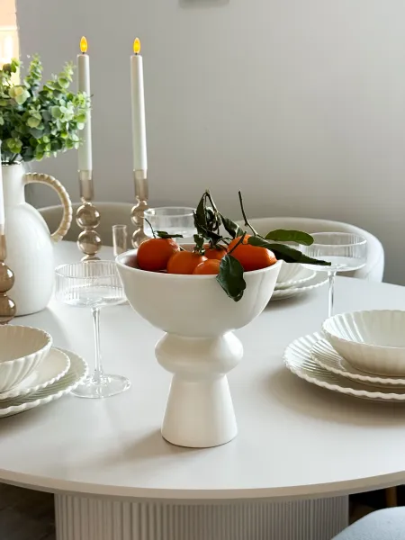 Miska ceramiczna na nóżce Pearl 17