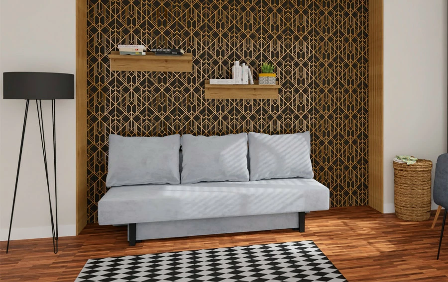 Sofa Afrodyta 2 (plusz srebrzysty)