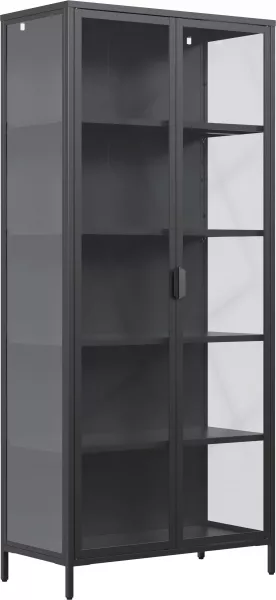 Witryna metalowa 2 drzwiowa Groovi 3 (czarny)