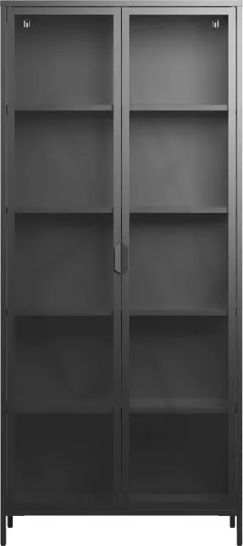 Witryna metalowa 2 drzwiowa Groovi 3 (czarny)