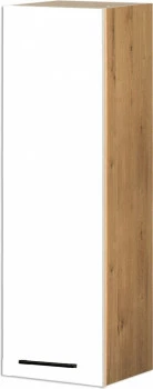 Szafka 30 górna lewa Bellona 100cm (biały połysk/dąb Soma ciemny) 