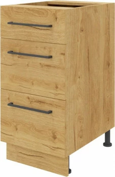Szafka 40 dolna szufladowa Bellona z Easy Box (dąb Soma ciemny) 