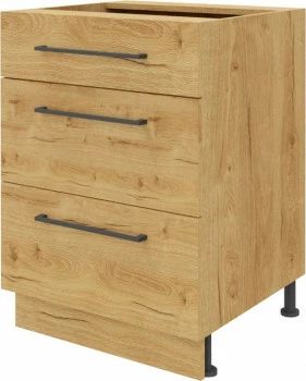 Szafka 60 dolna szufladowa Bellona z Easy Box (dąb Soma ciemny) 