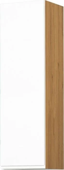 Szafka 30 górna prawa Kampara (Biały lakier/dąb Soma ciemny) 100cm