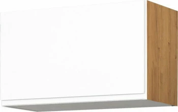 Szafka 60x36 nad okap Kampara (Biały lakier/dąb Soma ciemny) 