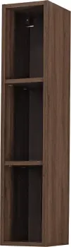 Szafka 20 górna wys.100cm odkryta Loara (biały połysk/orzech Foresta) 