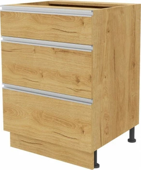 Szafka 60 dolna szufladowa Monia z Easy Box (dąb Soma ciemny) 