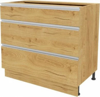 Szafka 90 dolna szufladowa Monia z easy box (dąb Soma ciemny) 