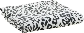 Koc flanelowy Animals 34 (biały/czarny) 