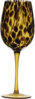 Kieliszek do wina Dots 23 (bursztynowy/czarny) 