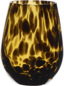 Szklanka Dots 24 (bursztynowy/czarny) 
