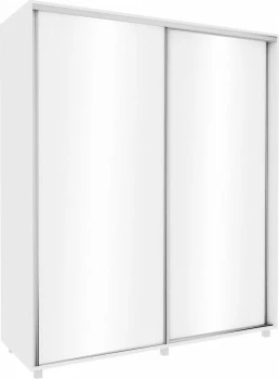 Szafa przesuwna 180 cm (biały połysk) 