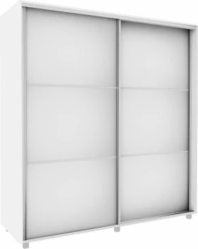 Szafa przesuwna 3xlustra 200cm (biały) 
