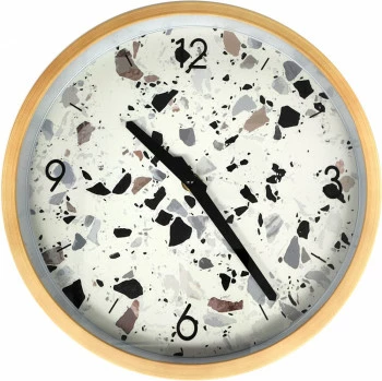 Zegar ścienny Happy Time 44 (biały/wielokolorowy) 