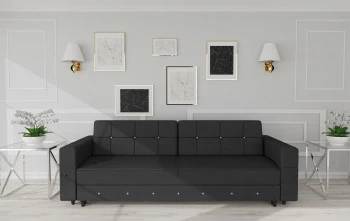 Salon - kanapa Diamentino (plusz czarny) 