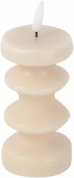 Świeca LED mała Soho 7 (beżowy) 