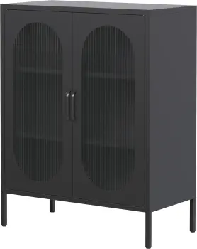 Witryna metalowa 2 drzwiowa Groovi 1 (czarny) 