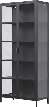 Witryna metalowa 2 drzwiowa Groovi 3 (czarny) 